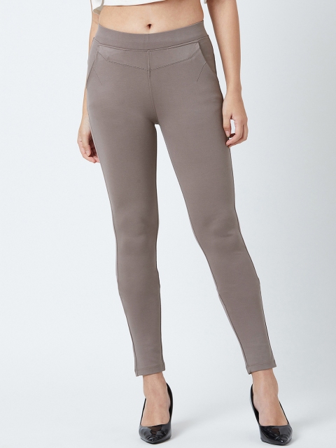 

Devis Women Grey Solid Skinny Fit Jeggings