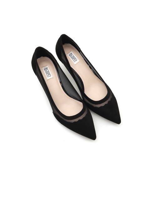 

ROSSO BRUNELLO Women Black Solid Pumps