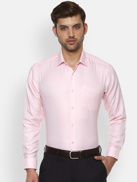 

Van Heusen Men Pink Regular Fit Solid Formal Shirt