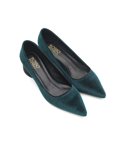 

ROSSO BRUNELLO Women Green Solid Pumps