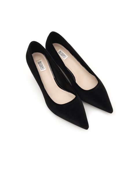 

ROSSO BRUNELLO Women Black Solid Pumps