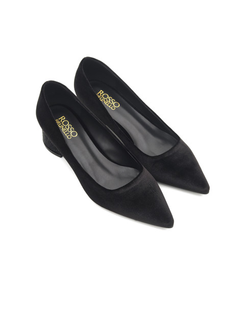 

ROSSO BRUNELLO Women Black Solid Pumps
