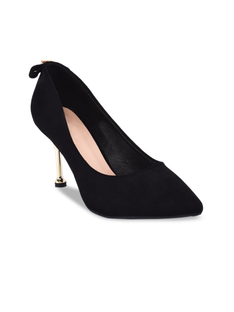 

BuckleUp Women Black Solid Pumps