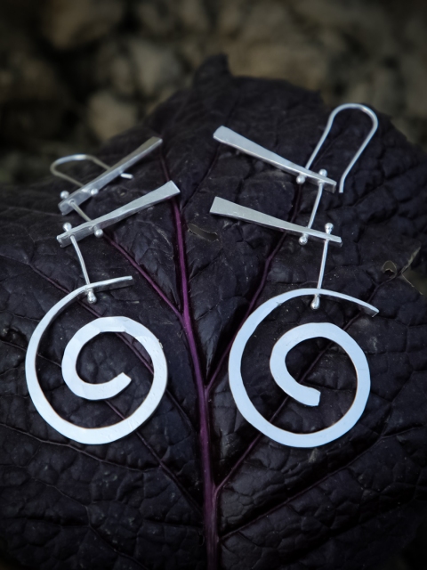 

ZeroKaata Silver-Plated Quirky Drop Earrings