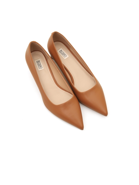 

ROSSO BRUNELLO Women Brown Solid Pumps