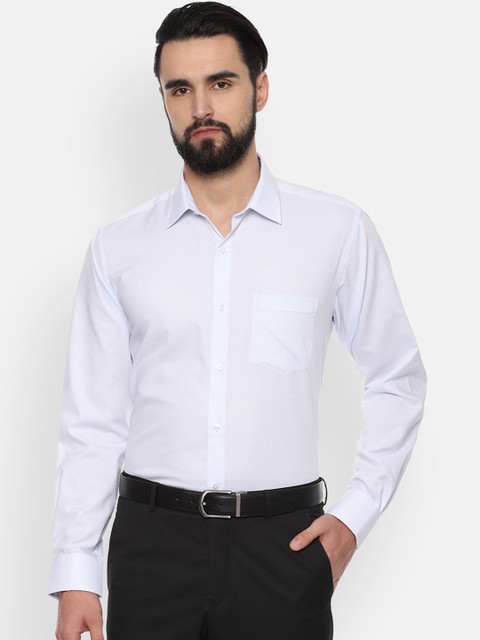 

Van Heusen Men Blue Regular Fit Solid Formal Shirt