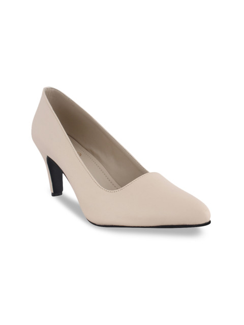 

pelle albero Women Cream-Coloured Solid Pumps