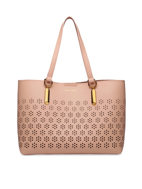 

Diana Korr Beige Textured Shoulder Bag