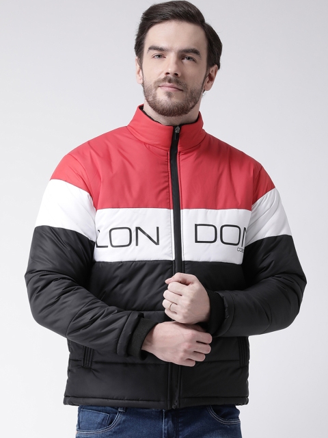 

COBB Men Black Colourblocked Puffer Jacket