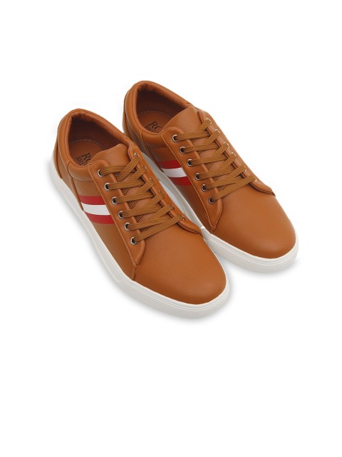 

ROSSO BRUNELLO Men Brown Leather Sneakers