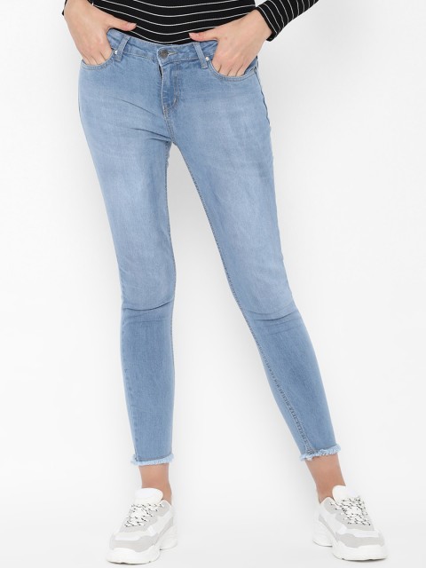 

People Women Blue Regular Fit Jeans