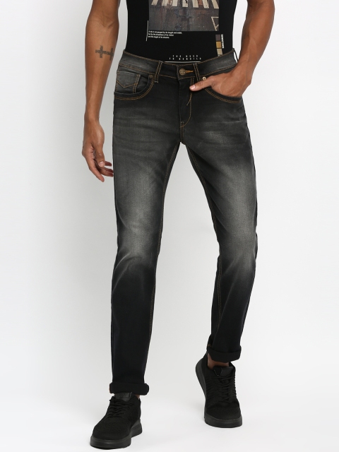 

RUF & TUF Men Black Slim Fit Mid-Rise Clean Look Jeans