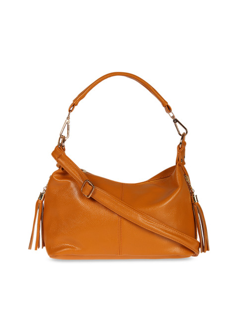 

red pout Brown Textured Shoulder Bag