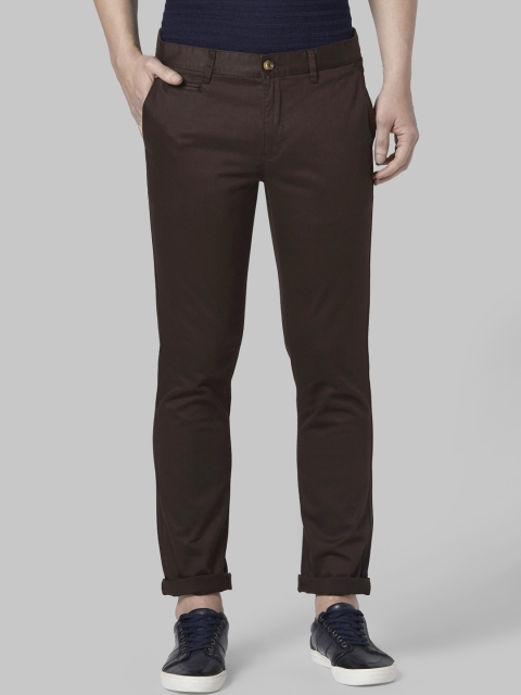 

Park Avenue Men Brown Regular Fit Solid Regular Trousers