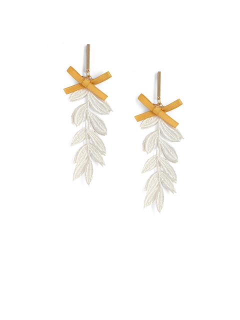 

Foxy Sperks Gold-Toned & Silver-Toned Classic Drop Earrings