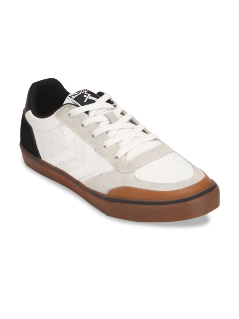 

hummel Unisex White & black Stadil 3.0 Classic Sneakers