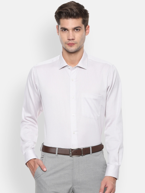 

Van Heusen Men White Regular Fit Printed Formal Shirt