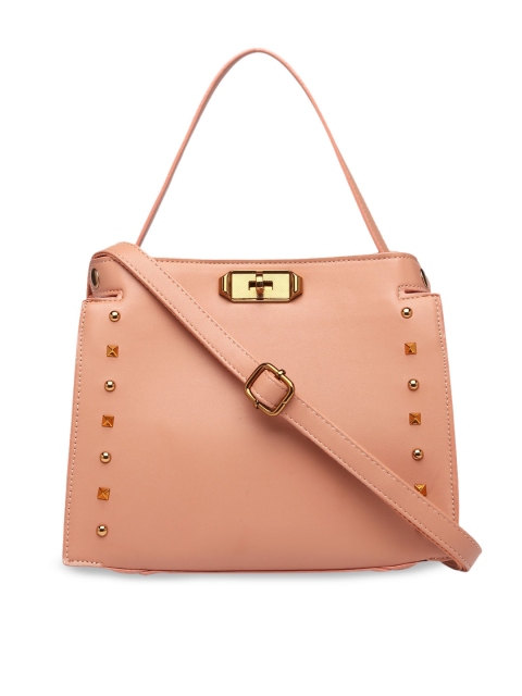 

Diana Korr Peach-Coloured Embellished Shoulder Bag
