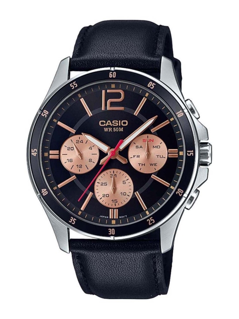 

CASIO Enticer Men Black Analogue Watch A1746 MTP-1374L-1A2VDF