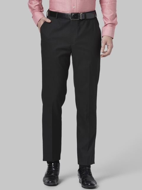 

Park Avenue Men Black Regular Fit Solid Formal Trousers