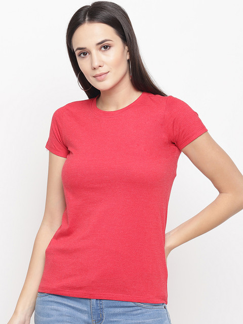 

Aeropostale Women Coral Solid Top