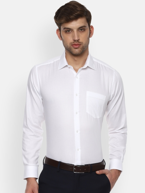 

Van Heusen Men White Regular Fit Self Design Formal Shirt