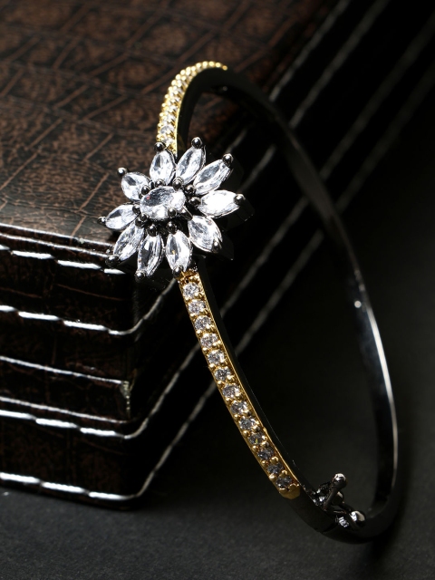 

Bhana Fashion Gunmetal-Toned Bracelet, Metallic