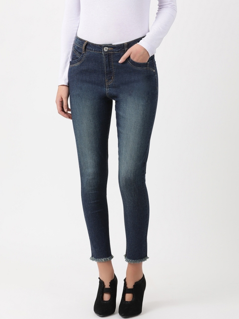

Monte Carlo Women Navy Blue Skinny Fit Mid-Rise Clean Look Jeans