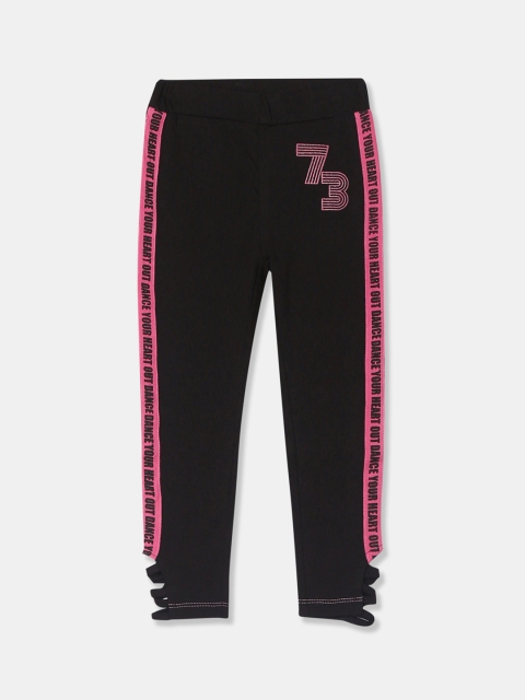 

Cherokee Girls Black Solid Ankle Length Leggings