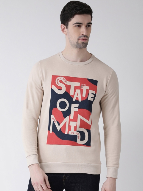 

Leo Sansini Men Beige Printed Sweatshirt