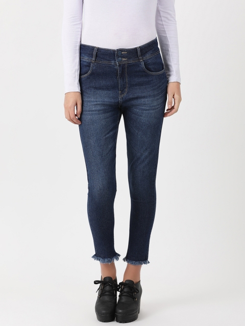

Monte Carlo Women Blue Skinny Fit Mid-Rise Clean Look Jeans