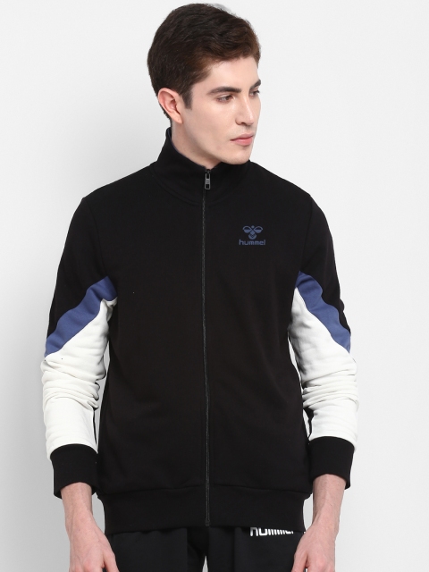 

hummel Men Black Colourblocked Sporty Jacket