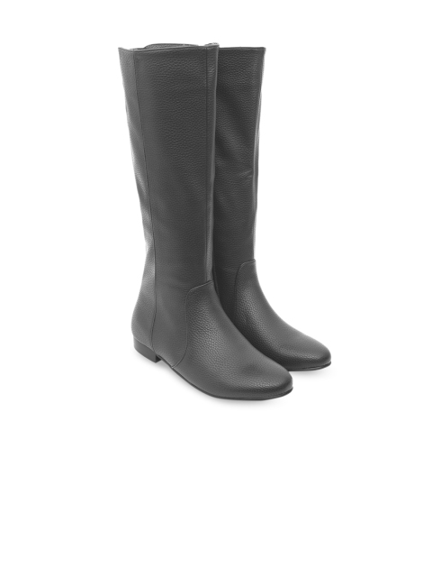 

ROSSO BRUNELLO Women Black Solid Heeled Boots