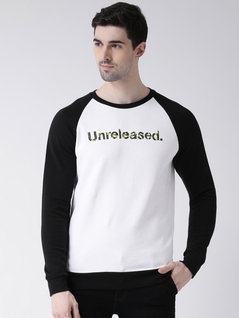 

Leo Sansini Men White & Black Embroidered Sweatshirt