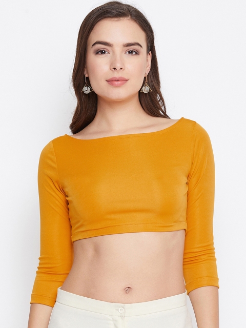 

Meee Women Mustard Yellow Solid Top