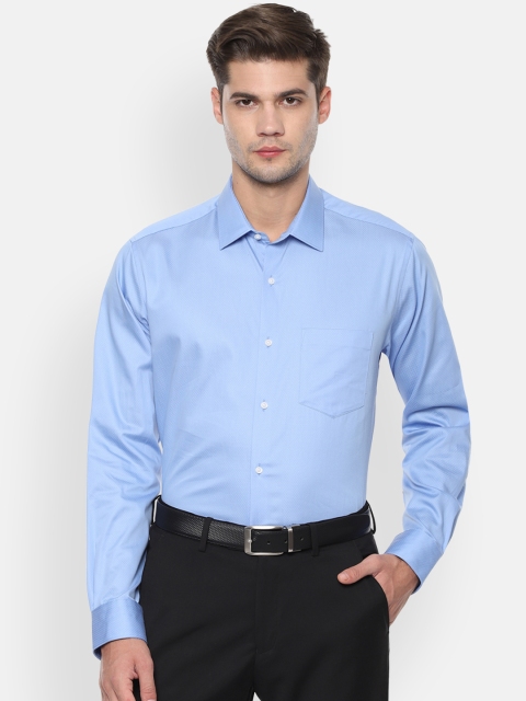 

Van Heusen Men Blue Printed Regular Fit Formal Shirt