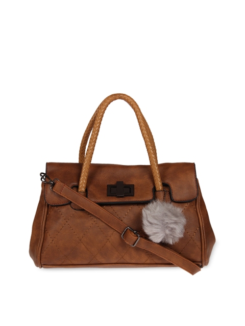 

red pout Brown Solid Handheld Bag