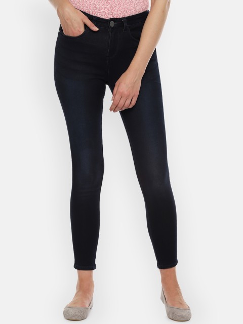 

Van Heusen Woman Navy Blue Skinny Fit Mid-Rise Clean Look Stretchable Jeans