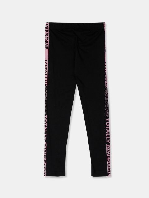 

Cherokee Girls Black Solid Ankle Length Leggings