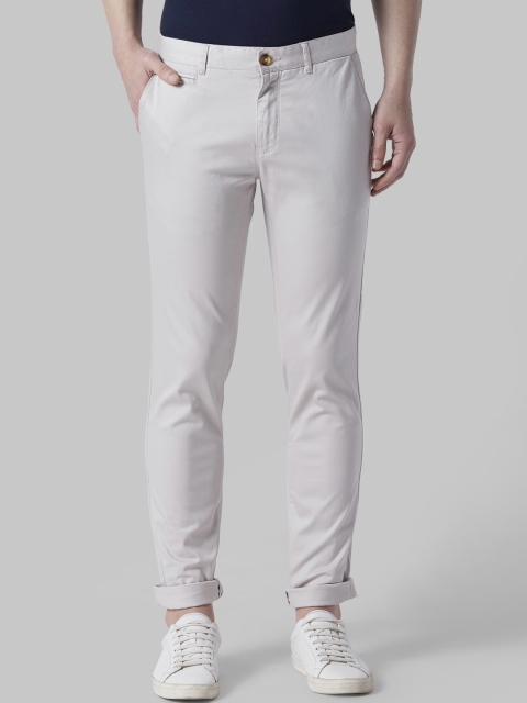 

Park Avenue Men Grey Regular Fit Solid Regular Trousers