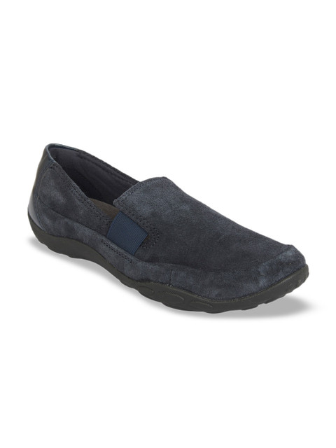

Clarks Women Navy Blue Solid Casual Slip-On Shoes