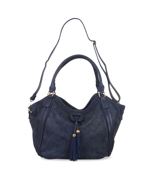 

red pout Navy Blue Solid Handheld Bag