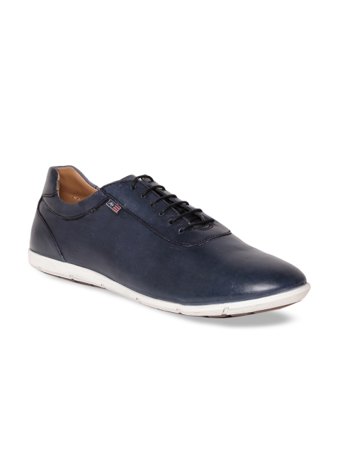 

Arrow Men Blue Leather Sneakers, Navy blue