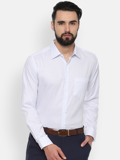 

Van Heusen Men Blue Regular Fit Solid Formal Shirt