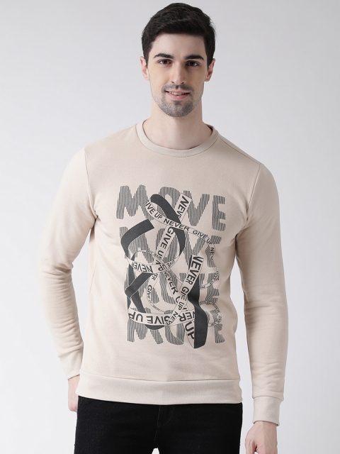 

Leo Sansini Men Beige Printed Sweatshirt