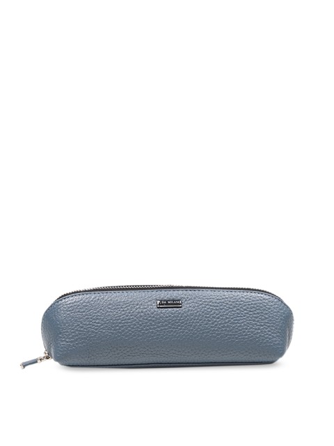 

Da Milano Blue Solid Leather Travel Pouch