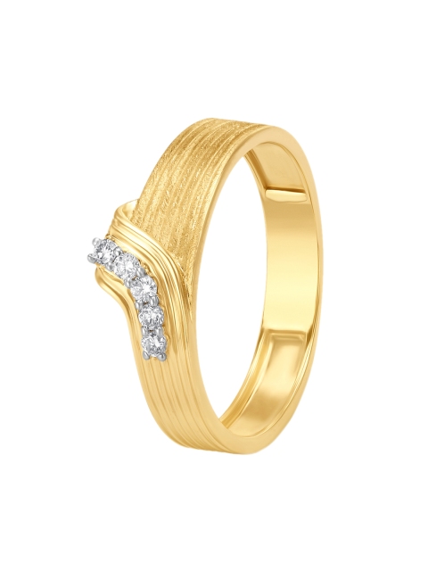 

Mia by Tanishq Women 14KT Gold Ring with Wavy Diamonds