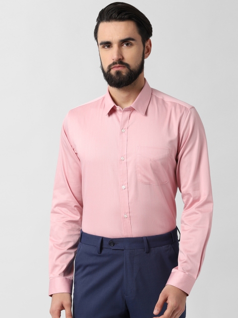

Peter England Men Pink Slim Fit Solid Formal Shirt