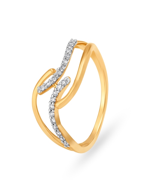 

Mia by Tanishq Women 14KT Gold Ring for Women with Diamonds, Yellow