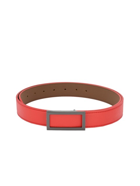 

Calvadoss Men Red Solid Belt